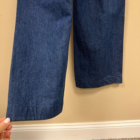 - Vintage miss H.I.S high waisted wide leg dark wash jeans 6/8 - Picture 4 of 7